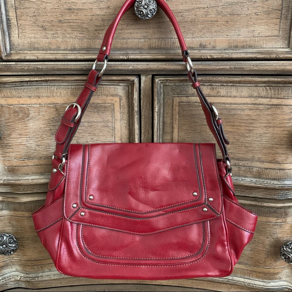 Liz & Co. Red Shoulder Bag - Picture 1 of 6